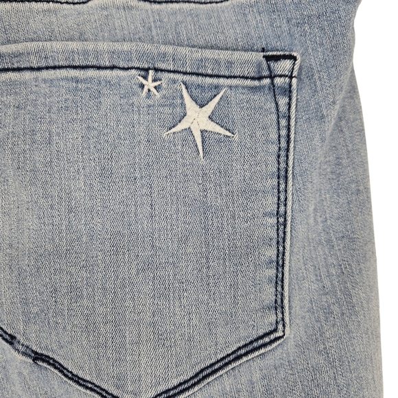 NYDJ Marilyn Ankle Jeans Star Embroidered Lift Tuck High Rise Denim 18W - Picture 6 of 11